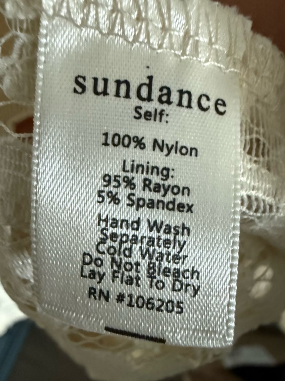 Sundance Cream Lace Button-Front Top - Picture 5 of 5